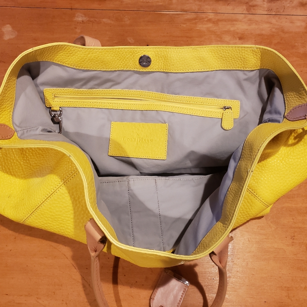 Cole Haan Leather tote Yellow